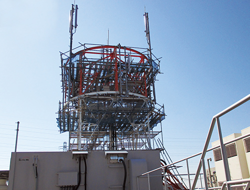 NTT無線鉄塔　塗装工事